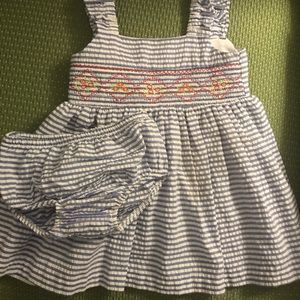 Bonnie baby smocked dress with bloomers